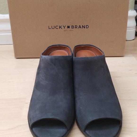🆕️ Lucky Brand Open Toe Booties - Picture 4 of 13